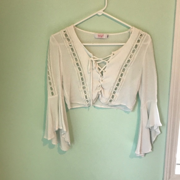 Henrigirl Crop top Bell sleeves - Picture 3 of 8